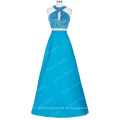 Grace Karin 2 Stücke Deep Sky Blue Sequined Satin Formal Ballkleid Free Prom Dress Vestidos de Fiestas GK000107-2